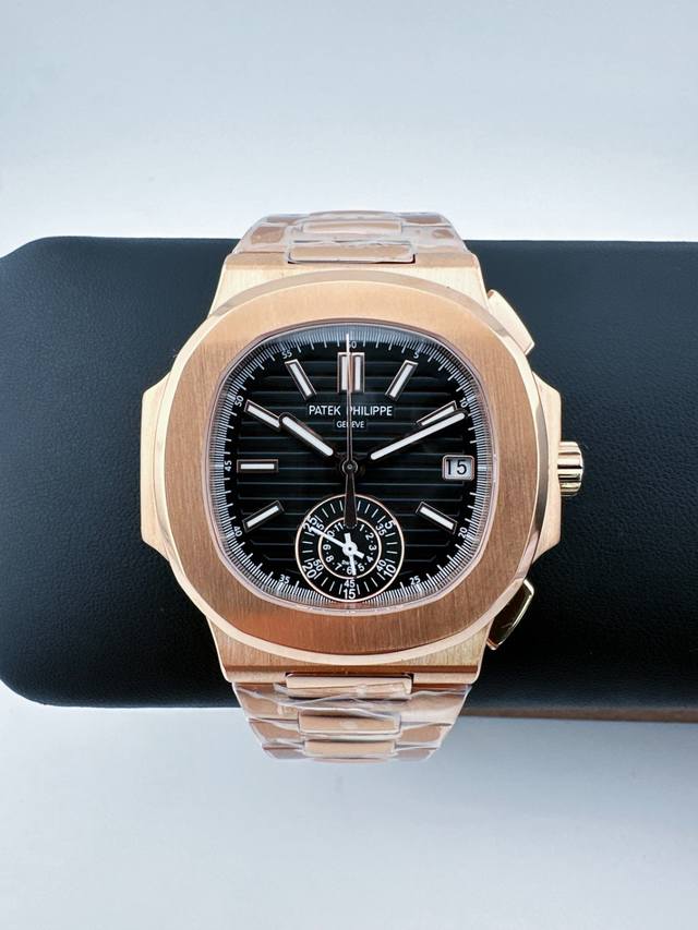 V3版真功能，真小秒！3K工厂P 百达翡丽鹦鹉螺59801A-014多功能计时腕表V2版本，真小秒、真功能！