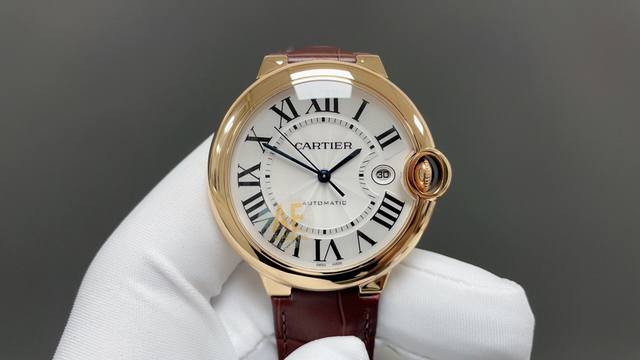 Af卡地亚蓝气球系列 42Mm 玫瑰金棕 机械机芯 顶级品质 出货实拍