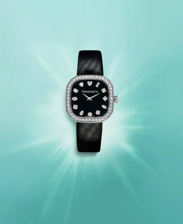 玫480 无法抗拒的Tiffany蒂芙尼 心動一次過擁有 12顆不同形狀的鑽石 一次過擁有 ~~现在下单即送一副表带，数量有限，先下单先得！ 它不仅是一款计时工