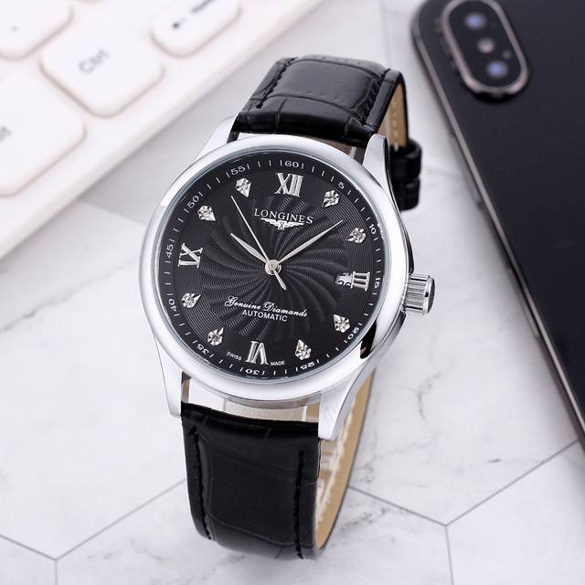 白： ，间金： ，全黑： ，浪琴-Longines名匠系列，经典之作 品质之选，全自动机械机芯，Ips真空电镀，矿物质水晶镜面 ，精密防水，直径：39Mm，厚度