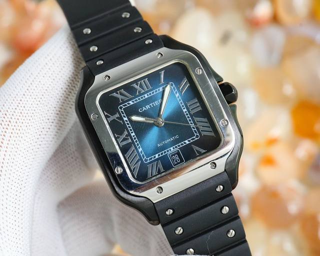 全新 Thb 山度士胶带款 原版开模 最新卡地亚 山度士 1 表壳 正品开模，搭载最好的进口316L材质表壳！ 2 表盘 正品开模出来的表盘！ 3 表针 瑞士工