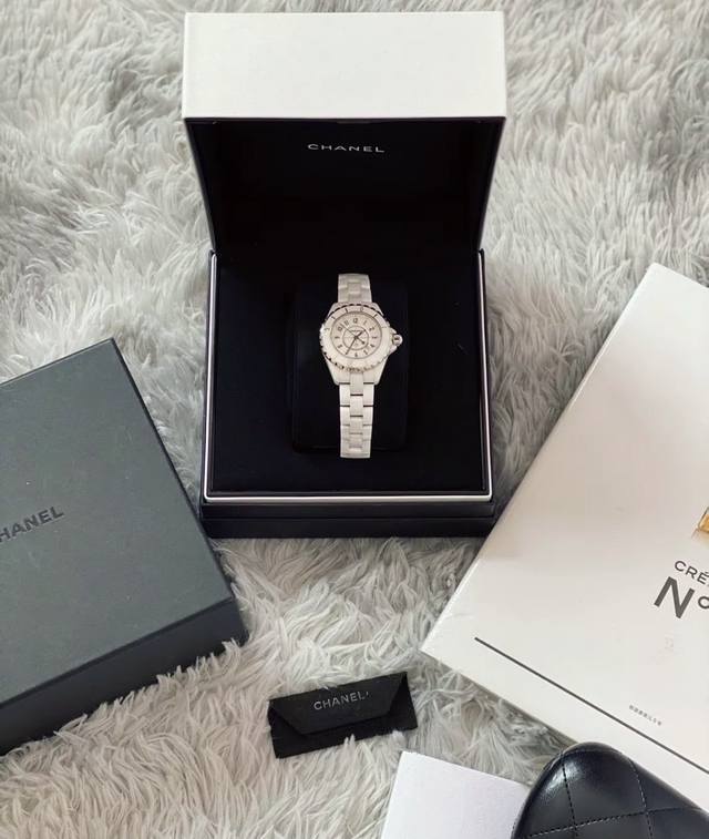 出货实拍所见即所得～ Chanel J12 33Mm38Mm银数字银针石英款