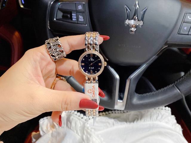 欧 蝶飞系列 最新款...实物超级漂亮 重点推荐！真星空面水滴表带