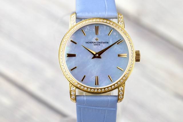 新品 江诗丹顿 Vc 传袭超薄系列-Vacheron Constantin 专为女神打造的，奢华时尚，采用进口316钢表壳，搭配原装进口9015机芯 0返修 ，