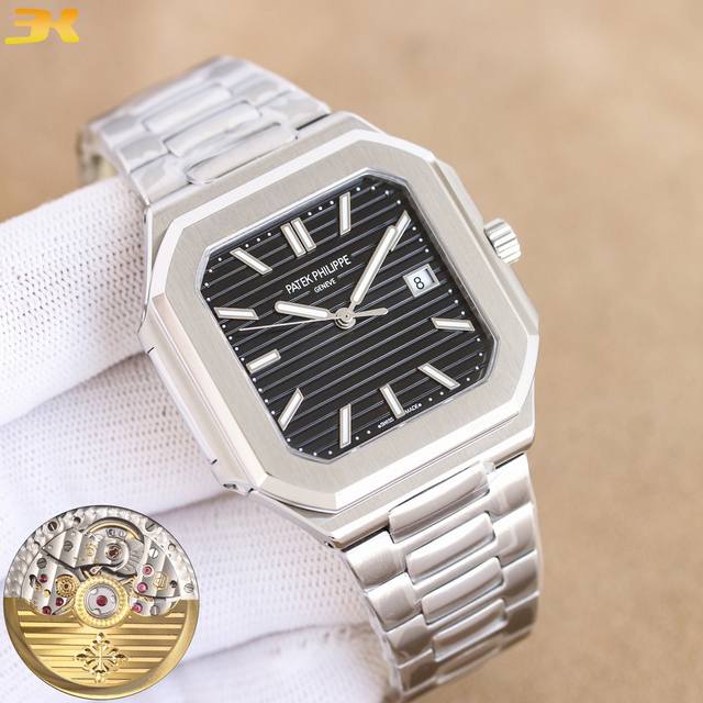 K副本新品三码合一重磅推出百达翡丽新系列Cubitus 5821腕表 鹦鹉螺。 1机芯:搭载定制9015改Cal.26-330 Sc全自动上链机芯。 2钢带:3