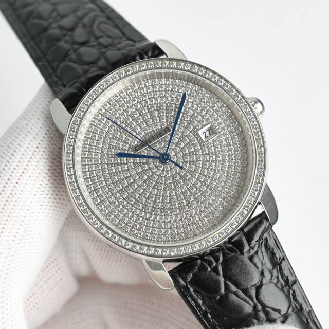 台湾 Factory 卡地亚 Cartier K7 伦敦系列 满天星系列，精品男士腕表，经典大三针设计，尊贵大气，绅士风范，卓越品质，热卖全城。采用进口西铁城8