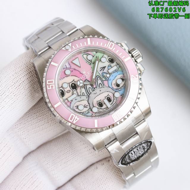 Clean出品，Rolex&Labubu 劳力士 Rolex Black 联名款“拉布布”限量发行 字面采用多色油彩表面加上搪瓷使字面更加光亮 劳力士 Role