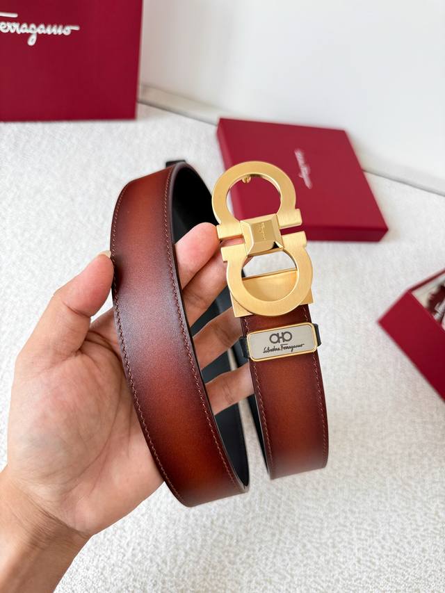 Product Name: Ferragamo belt. Ferragamo belt original Model: Buckle, classic bu