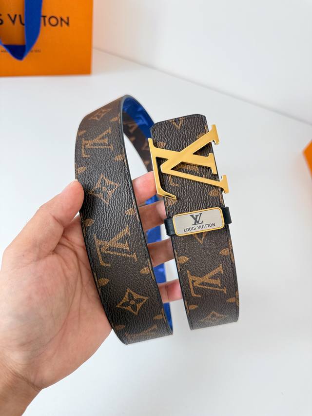 Product Name: Lv..Louis..Vuitton belt original Model: Buckle, classic pure stee