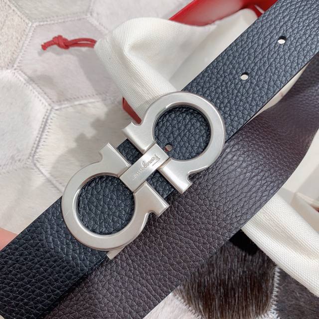 Salvatore Ferragamo 3.5cm high-end custom men's belt, choose your own combinatio