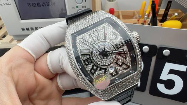 完美细节 Abf 最高品质 新款到货 Franck Muller 法兰克穆勒 Fm Vanguard Yachting V45遊艇系列 44X54 Mm1.表壳