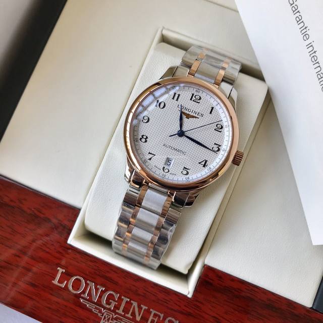 独家最新款尺浪琴 Longines 瑞士手表 名匠系列机械男表L2.793.4.78.3，尺寸40Mm，此款在于超薄壳套，选用2824全自动机械机芯，稳定性毋庸