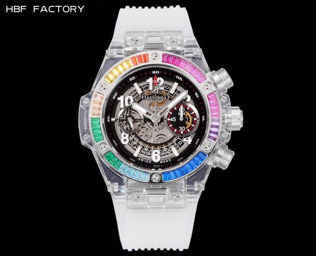 光壳 钻壳 Hbf Factory 恒宝Hublot 宇舶表年度最佳复刻作品 宇舶Big Bang系列411.Jx.4802.Rt“全透明腕表” 精彩细节 1.