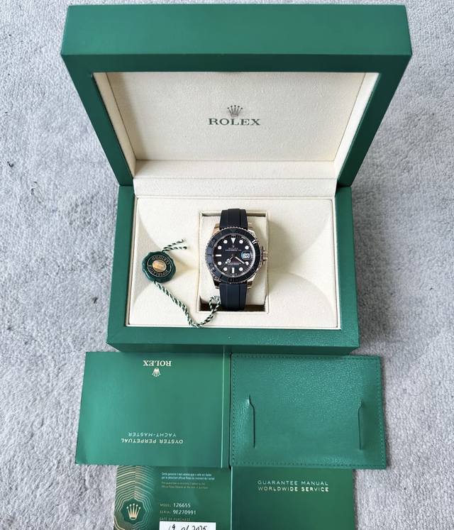 最经典的游艇，低调奢华 劳力士游艇名仕型 M126655-0002 自动上链 18K永恒玫瑰金 40毫米 ，性价比最高的游艇；非常搭配衣服，新款，25年全套#顶