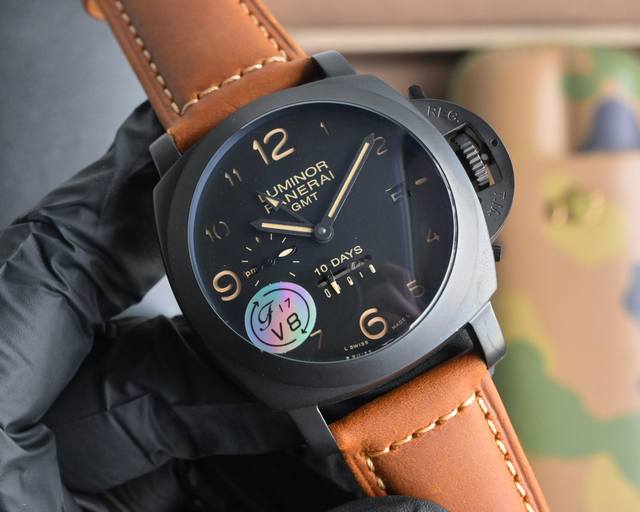 白壳 黑壳660 沛纳海 panerai 弧型镀膜玻璃 44Mm*16Mm 胶表带搭配原装针扣 全自动机械 一款来自硬汉的手表 V8出品