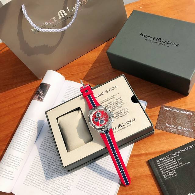 艾美Aikon系列三眼计时石英机芯手表 沙滩排球限量版！ 随意拆机验货，欢迎对比，原厂出品，原机芯原表壳，精钢表壳，全套包装，性价比超高的石英表，代购售价124