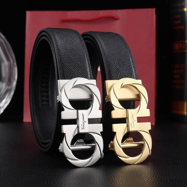 Ferragamo automatic clasp, original high-end quality, synchronized with official