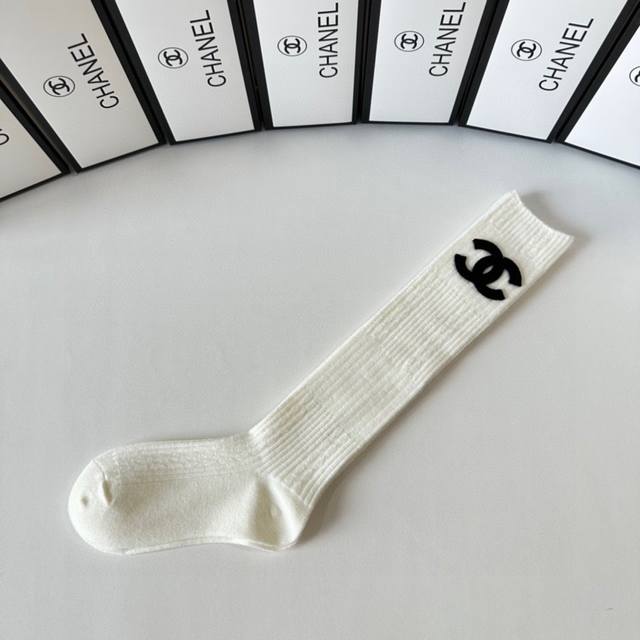 Special Packaging Chanel Hot Selling New Double-Needle Cashmere Long Socks/Slouc