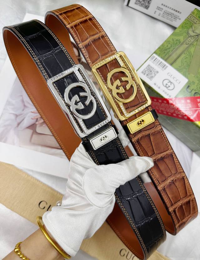 Belt: Gucci Top-Tier Original Replica. Belt: 100% Top-Grain Cowhide, Guaranteed