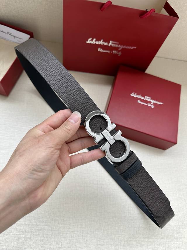 Ferragamo Size: 34mm Premium boutique buckle, vacuum electroplating, exquisite c