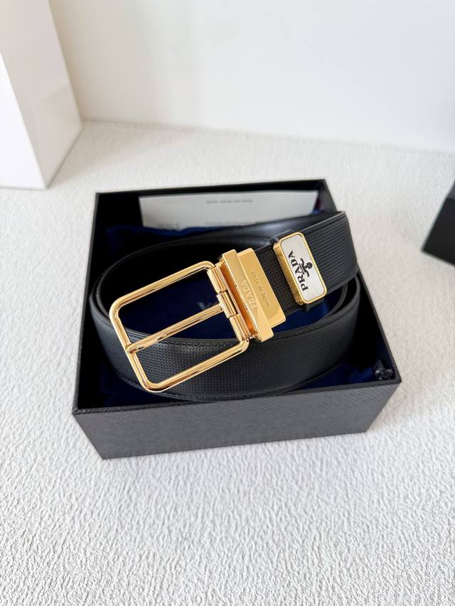Product Name: Prada Belt, Original Single Belt Model: Pin Buckle, Original Class