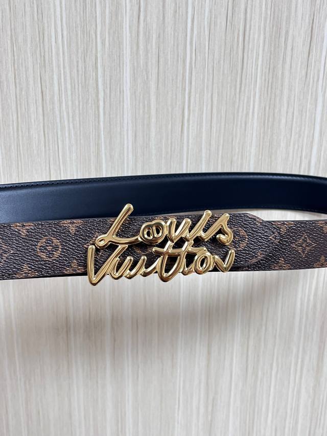 New for the season, this belt is crafted from luxurious calfskin and Monogram ca