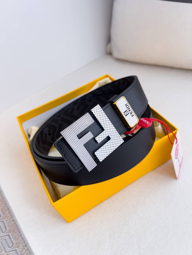 Product Name: Fendi Belt, Original Single Belt Model: Hook, Original Classic Pur