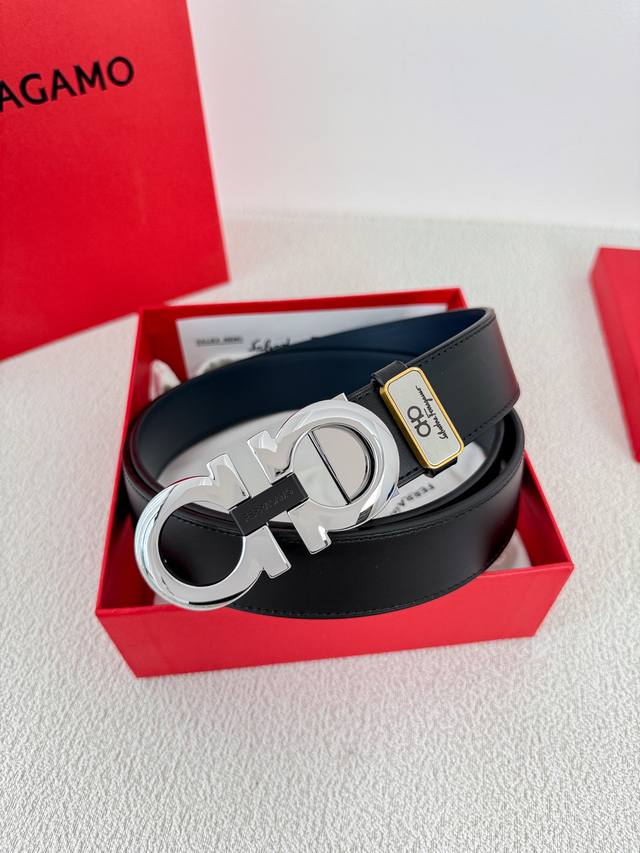 Product Name: Ferragamo Belt, Original Single Belt Model: Hook, Classic Buckle M