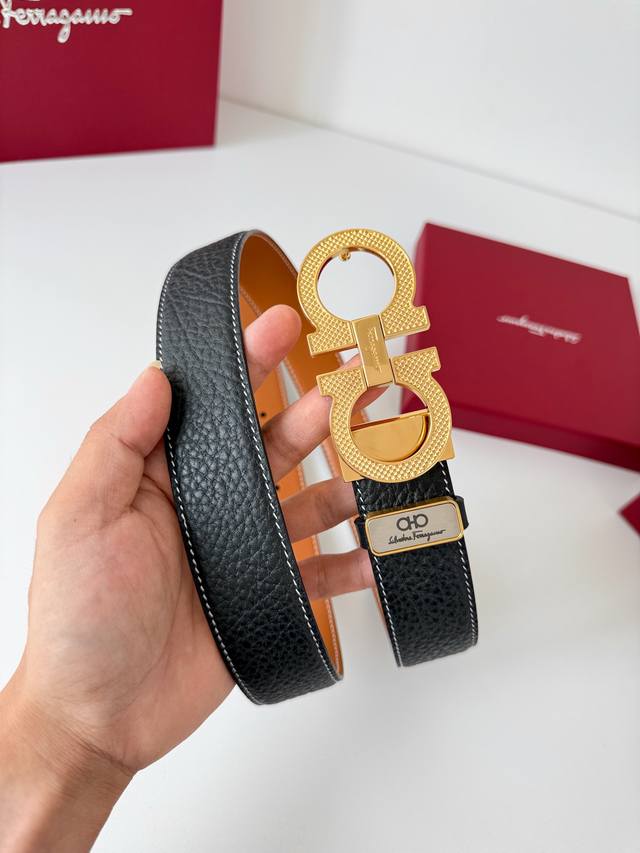 Product Name: Ferragamo Belt, Original Single Belt Model: Hook, Classic Buckle M