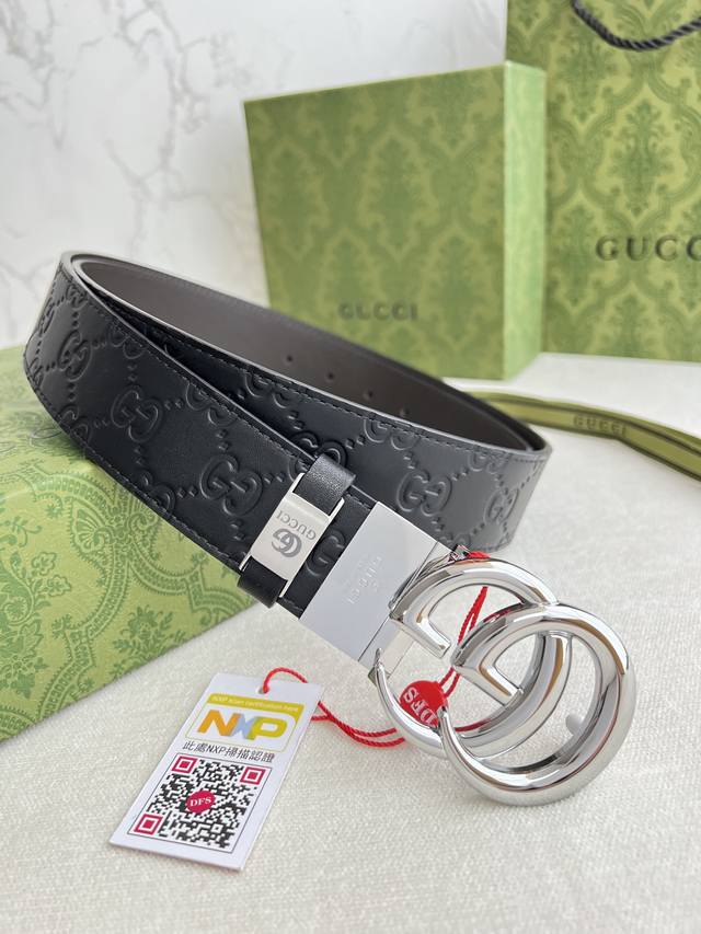 Product Name: Gucci Original Belt/Leather Bag Model: Hook buckle, pure copper bu