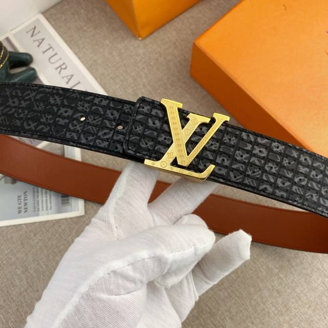 Lv Special Leather Belt Series, original factory hardware, high-quality stainles