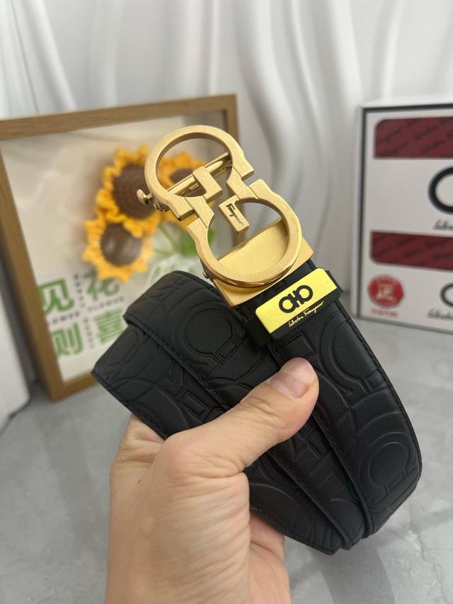 Product Name: Ferragamo Automatic Leather Belt Material: 100% Top Layer Cowhide