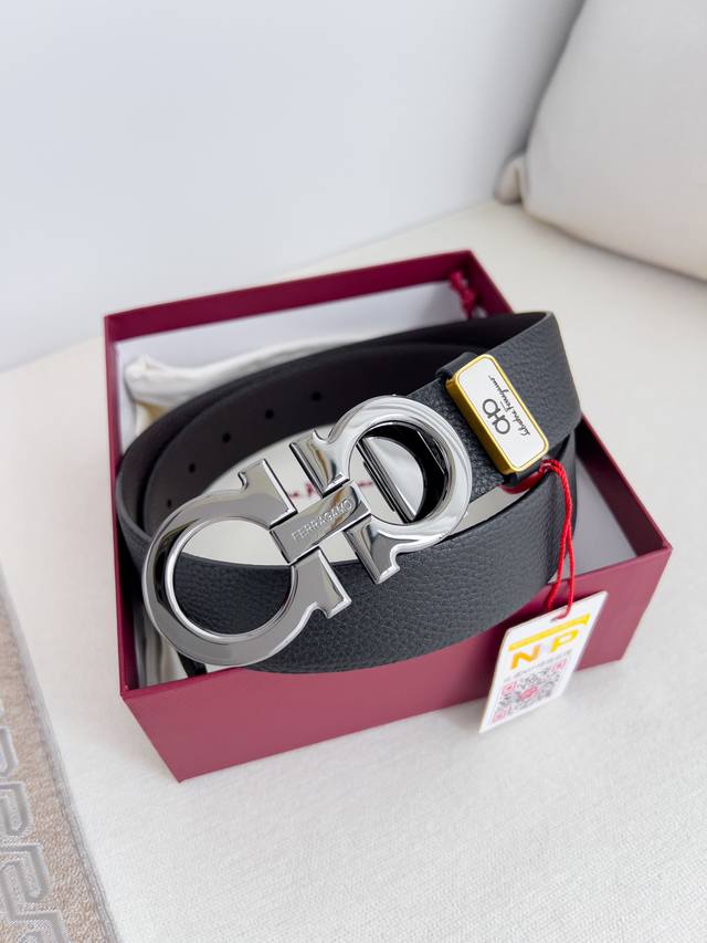Product Name: Ferragamo Belt, Original Single Belt Model: Hook, Classic Buckle M
