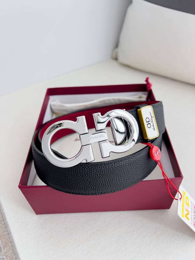 Product Name: Ferragamo Belt, Original Single Belt Model: Hook, Classic Buckle M