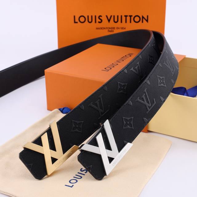 LV Men's Fashion Accessories. Features a precision-plated stainless steel buckle