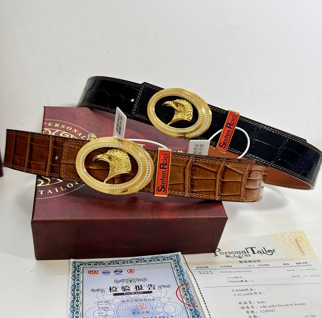 Belt: Stefen Rcici. Diamond-encrusted Belt: Top-tier original replica. Private c