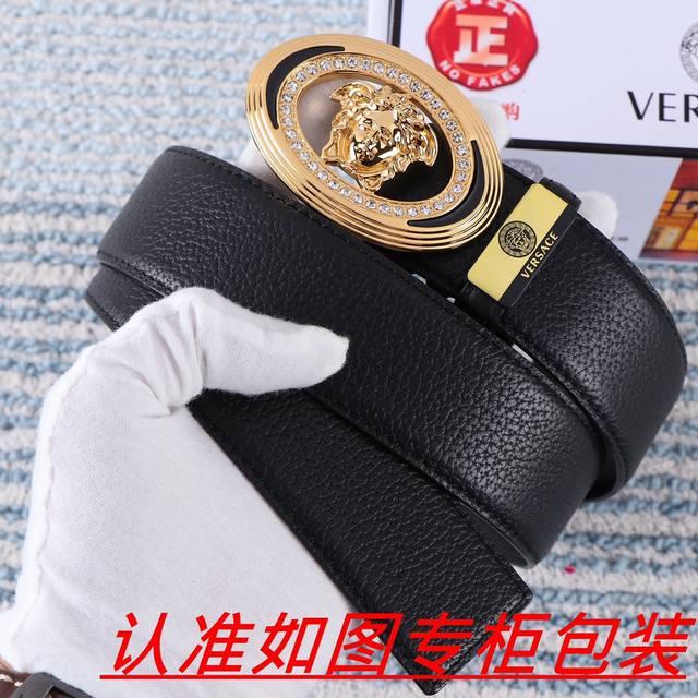 Product Name: Versace Original Material: 100% top-grain cowhide, guaranteed genu