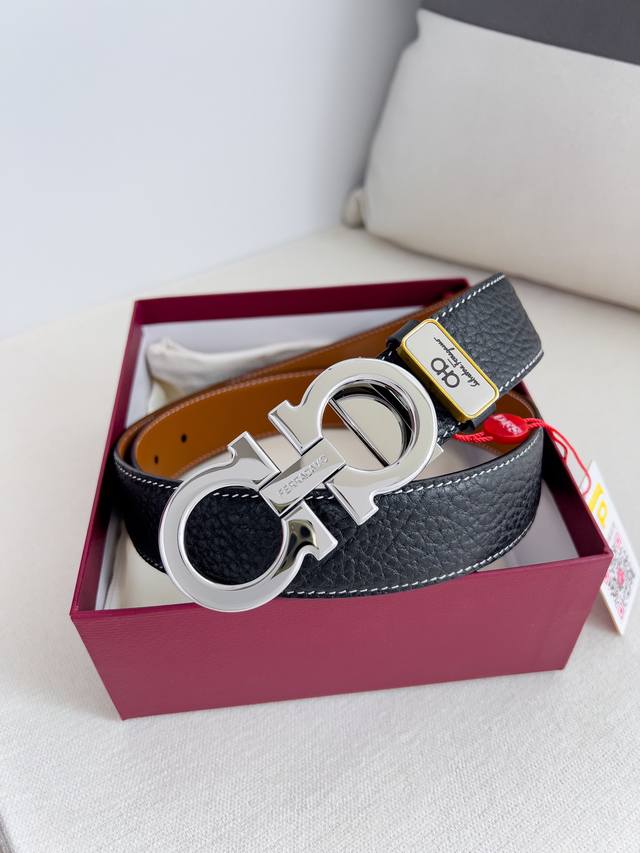 Product Name: Ferragamo Belt, Original Single Belt Model: Hook, Classic Buckle M