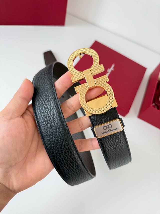 Product Name: Ferragamo Belt, Original Single Belt Model: Hook, Classic Buckle M