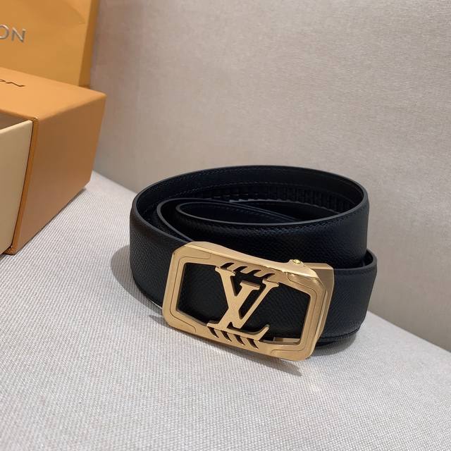 Louis Vuitton, Exclusive LV Belt Automatic Buckle Series, Steel Hardware, Exquis