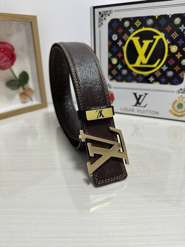 Product Name: Louis Vuitton (LV) Material: 100% genuine cowhide belt, 24K stainl