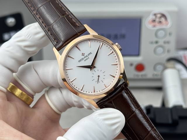 白光 纹光 ，钻+50 古典魅力，经典重现，新品 百达翡丽、古典表系列5123R-001 百达 Pp 两针半 机芯采用口碑一致的海鸥手动机芯 Philippe原