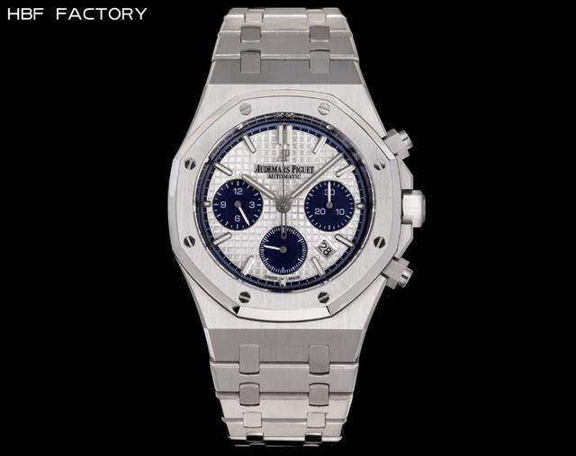 Hbf Factory Audemars Piguet-爱彼 V2 版本：升级内影跟一致 抛光内影 看时间刻度更加立体 市场最高版本 ，原版开模，杜绝一眼假 爱