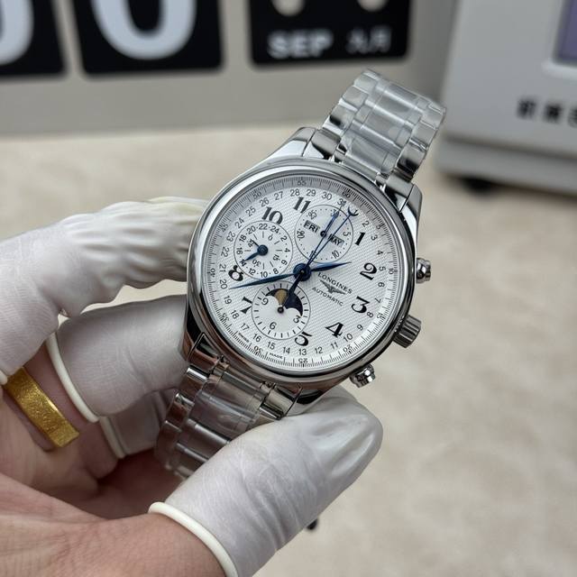 Gs 浪琴 八针月相 浪琴名匠42Mm7751机。