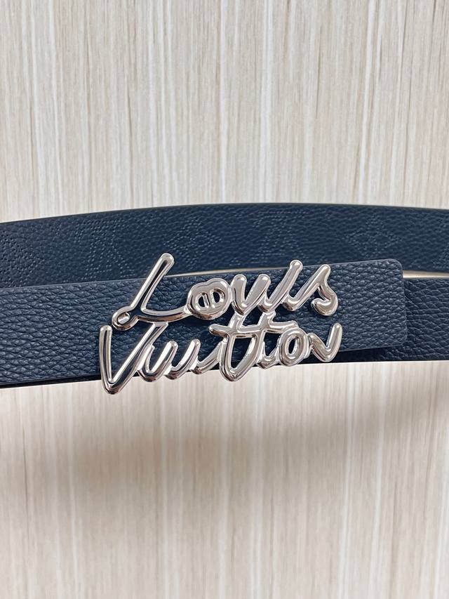 New seasonal style, 3.0mm wide double-sided black imported cowhide leather with