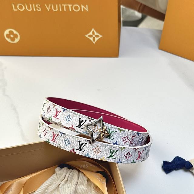 Original Packaging 1.0 Donkey Brand 2cm Width Reversible Women's Belt, One Side