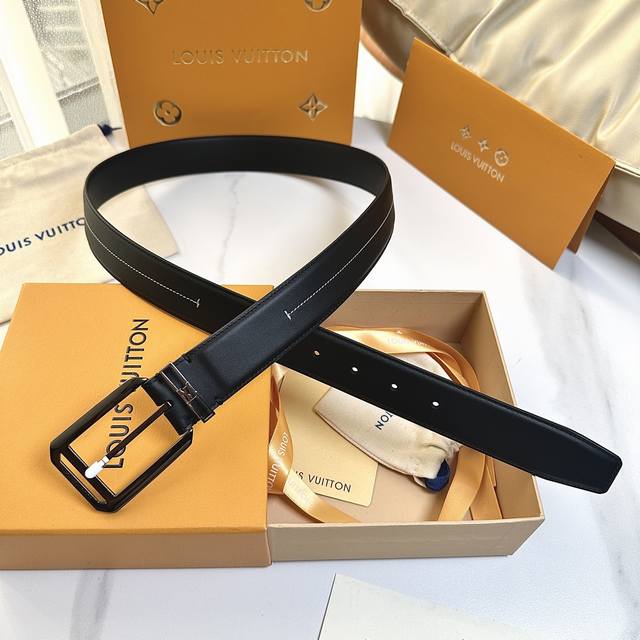 L0Uis Vuitt0N This season's new original belt, 35mm wide, double-sided imported