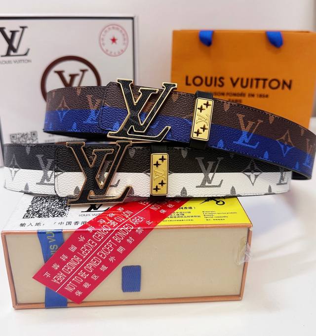 Belt: Louis Vuitton Top Replica - Belt: 100% Imported Original Top-Grain Cowhid