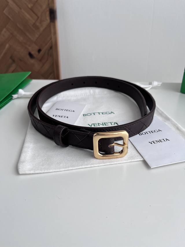 Bv 2025 Newest Women's Braided Belt, Handmade Intreccio Large Check Braided Doub