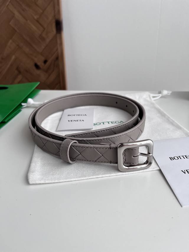 Bv 2025 Newest Women's Braided Belt, Handmade Intreccio Large Grid Braided Doubl